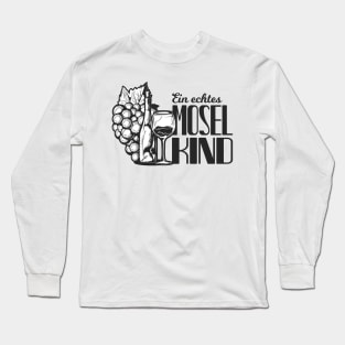 Mosel Kind Spruch Moselaner Geschenk Long Sleeve T-Shirt